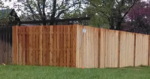 residential wood fence